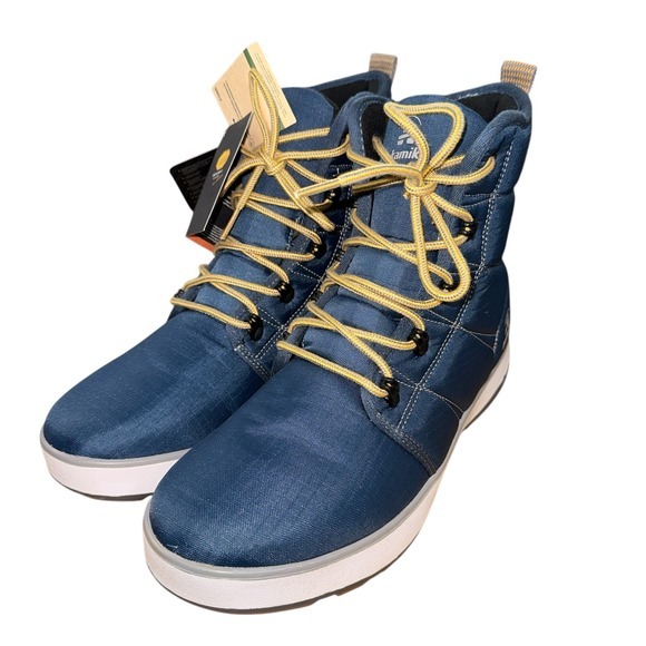 NEW Kamik Spencern Mens 9 Winter Boots -30C Blue Waterproof Insulated Vibram‎ main image 5